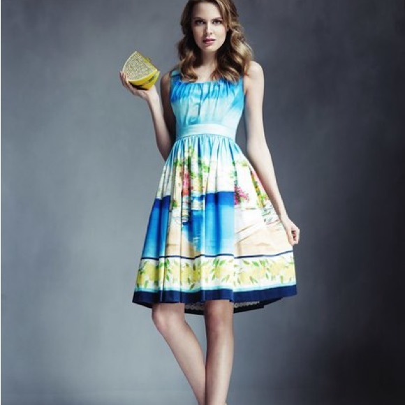 Kate Spade ‘Elza’ dress Capri Landscape w lemons - Picture 6 of 7
